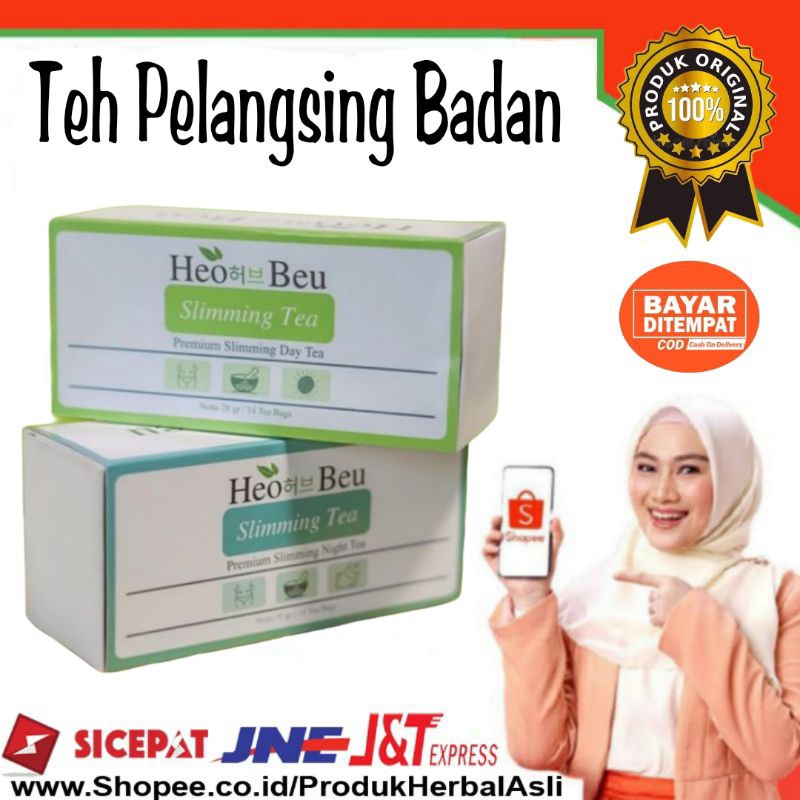 

Heo Beu - Slimming Tea Pelangsing Ampuh Herbal ( Day & Night tea) 100% original