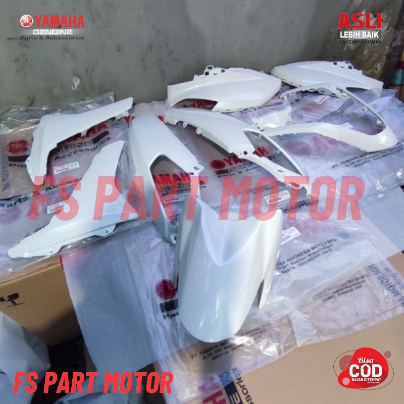 FULL SET BODY HALUS NMAX N MAX OLD 2016-2019 PUTIH ORIGINAL YAMAHA