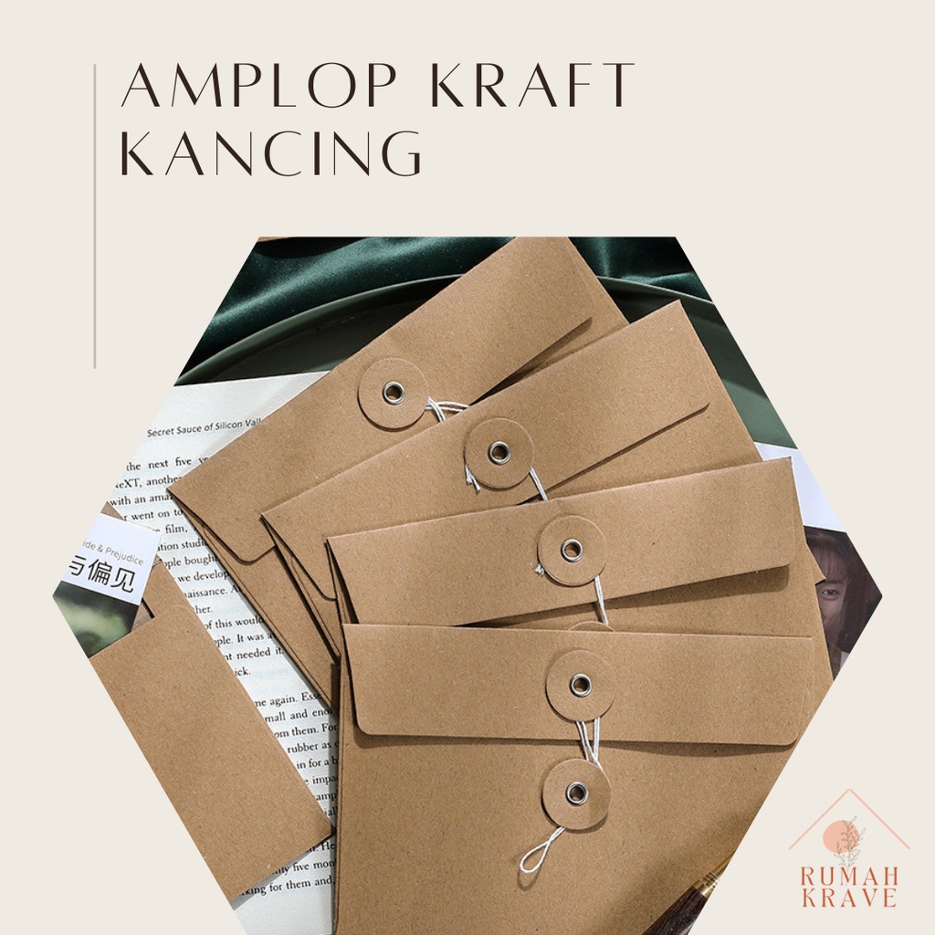 

RUMAH KRAVE - Amplop Kraft Kancing 11,5x17cm