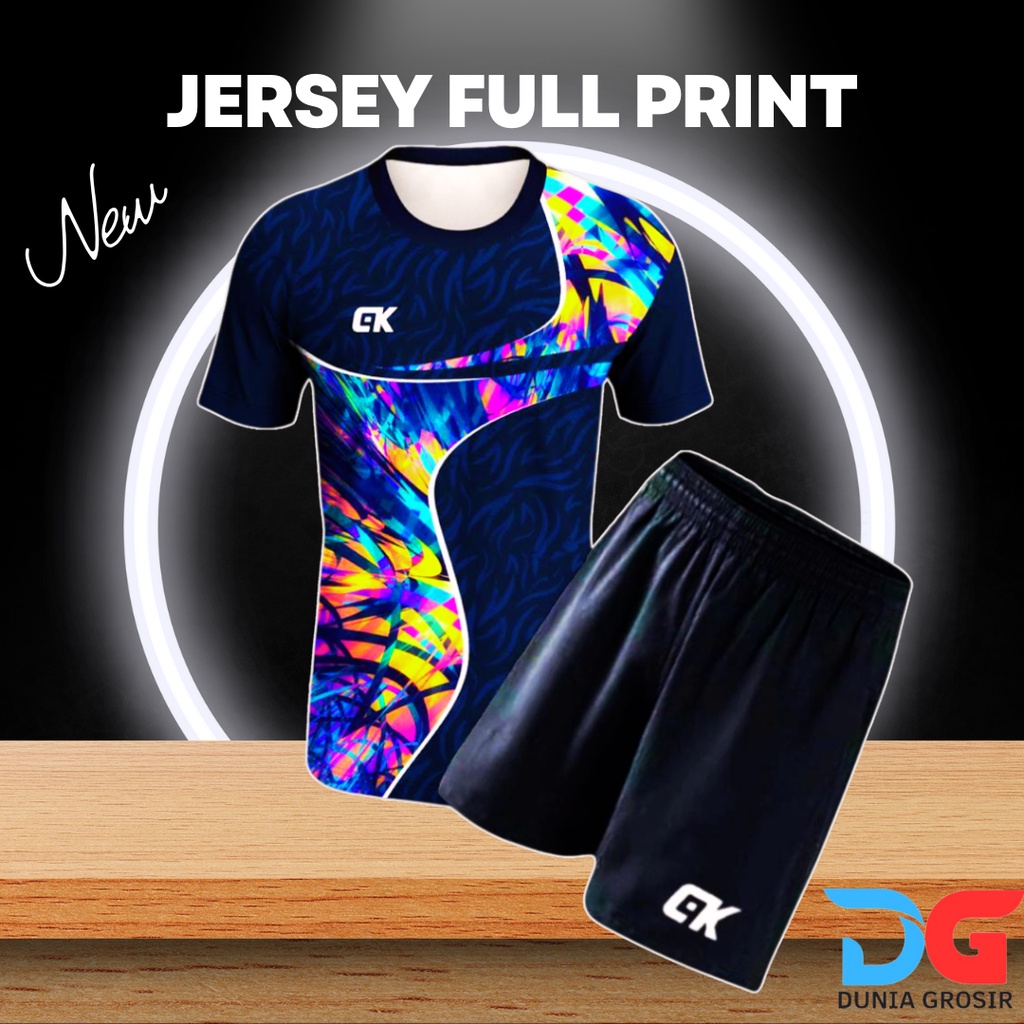 Jersey Baju Setelan & Atasan Wanita & Pria Dewasa//Kaos Olahraga Futsal Volly Badminton Printing Siz