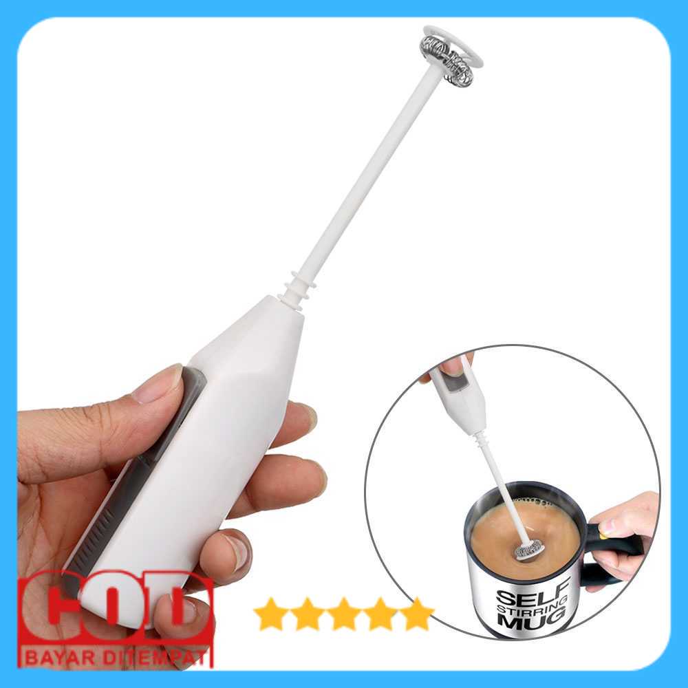 Alat Pengaduk Coffee Kopi Electric Mesin Peng Aduk Adonan Rumah Bisa Mengaduk Minuman Hand Mixer Min