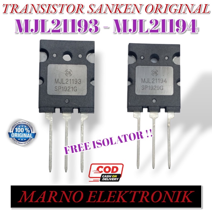 TR TRANSISTOR MJL21193 MJL21194 MJL 21193 21194   (ORI) PART TOOL ELECTRO