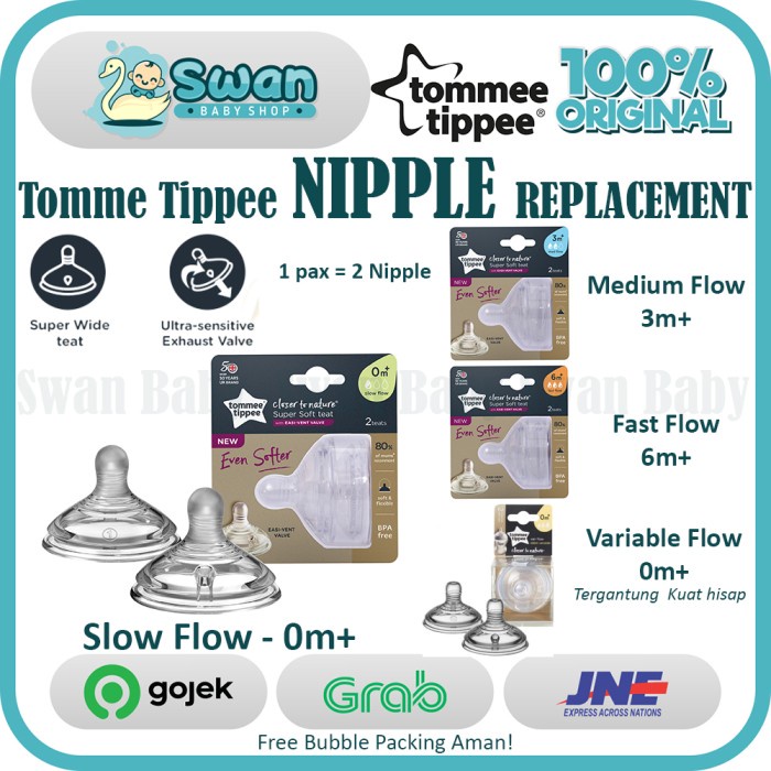 Tommee Tippee Nipple / Dot Tommee Tippee - Medium Flow