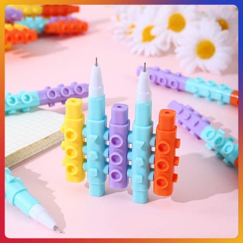 

Pulpen model LEGO/pena gel unik bisa dilepas pasang