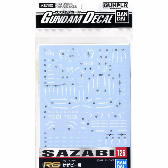Gundam Decal GD-126 RG Sazabi