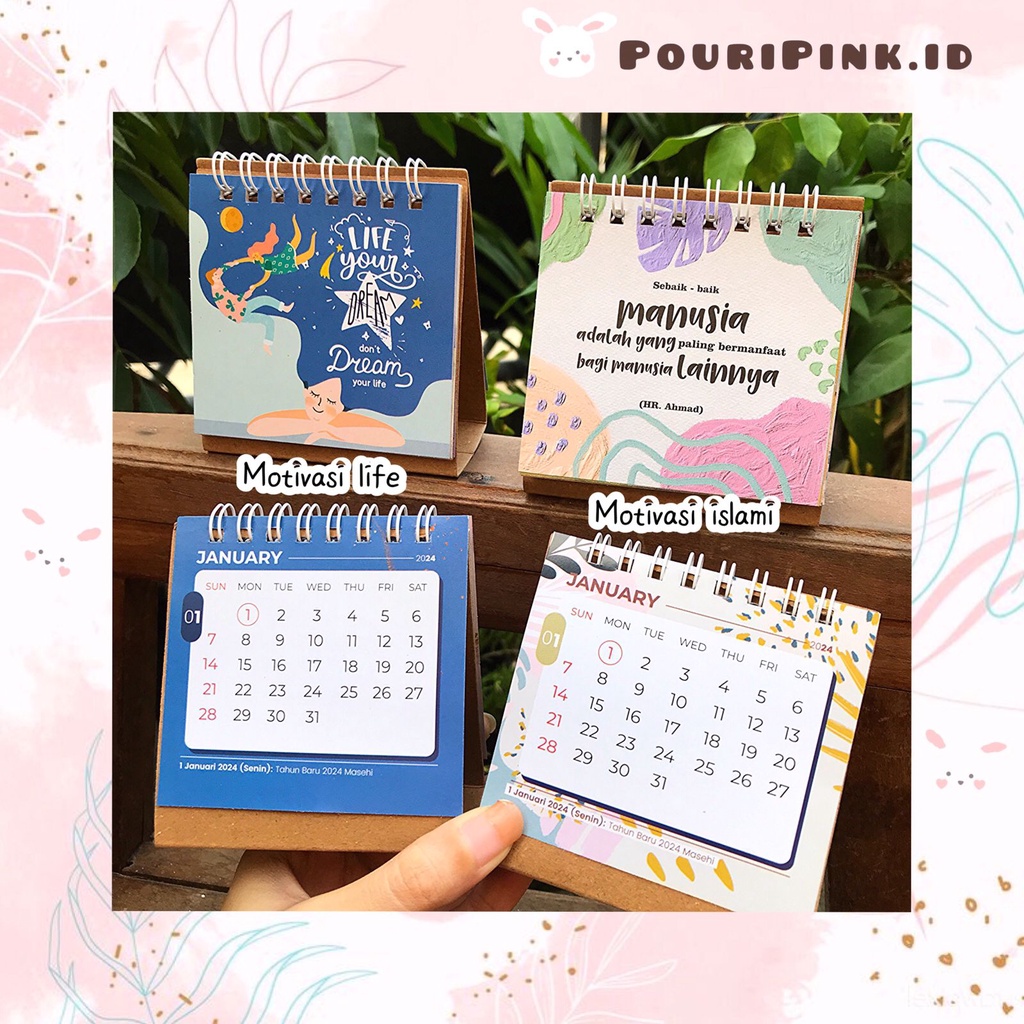 

Kalender Meja Kecil 2024 Karakter Motivasi Life Islami Quotes Aesthetic Calender New Year Simple Aksesoris Stationery Korea Sekolah Kantor Office Desk Decoration Hiasan Meja Muslim Anak Lucu Atk Banjar Mtp Martapura PouriPink.id