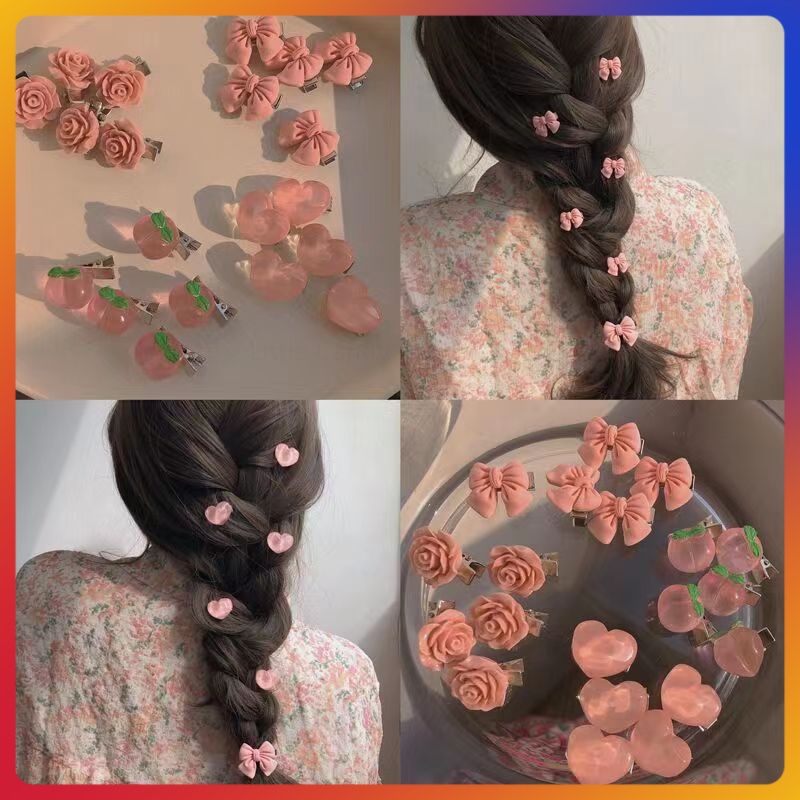 Jepit rambut kecil lucu korea/jepit rambut bunga wanita korea