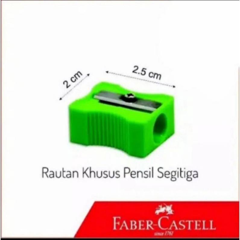 

ALAT SEKOLAH RAUTAN PENSIL SEGITIGA FABER CASTELL