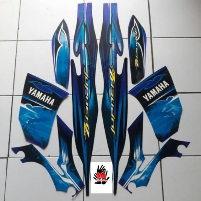 stiker motor jupiter z 2008 biru