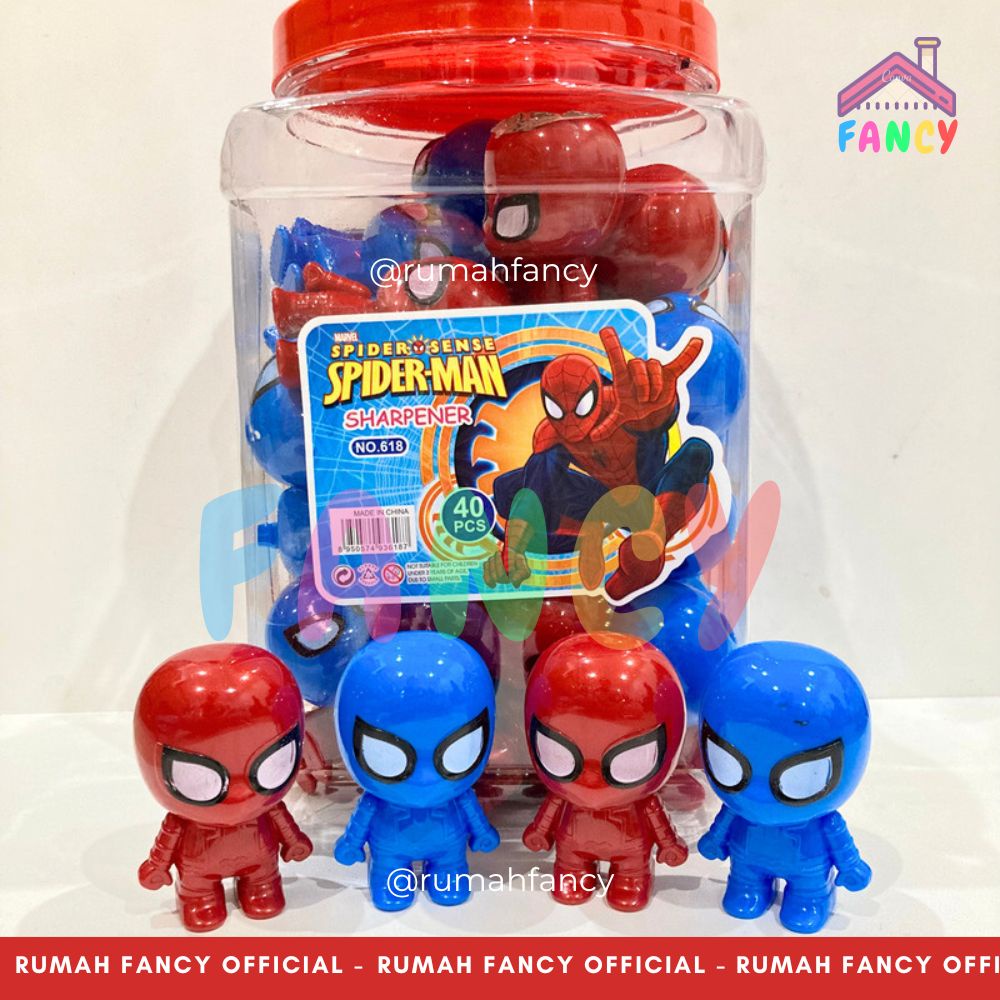 

[1PCS] Serutan Rautan Pensil Anak-anak Unik & Lucu Bentuk Superhero Laba-laba /Kapten Amrik Merah Biru Anak Cowok