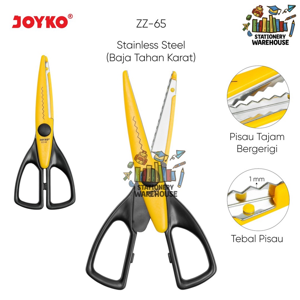 

Gunting Scissors Joyko ZZ-65 Gunting Bergerigi