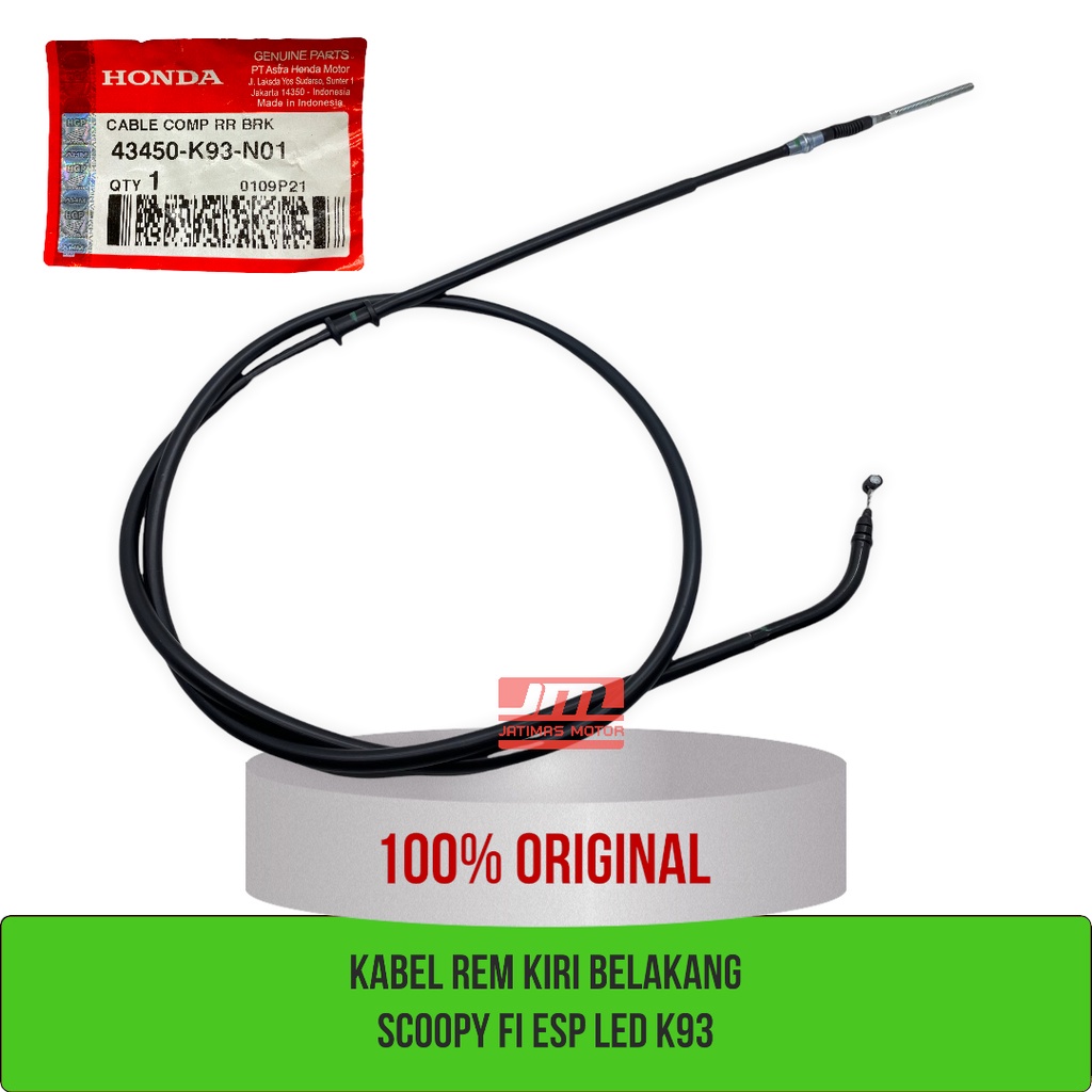 Kabel rem belakang kiri scoopy led K93 43450-K93-N01