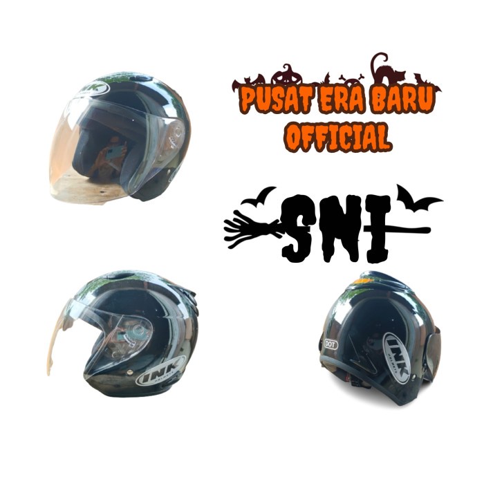 [JF87] Helm ink centro ( hitam glossy )