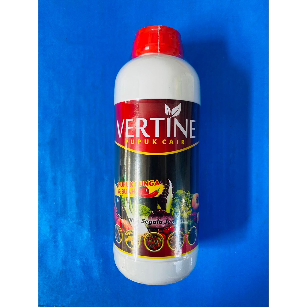 Pupuk VERTINE GROW BUNGA DAN BUAH TENBAKAU PADI BAWANG npk cair isi 1 liter dari cv.mitra tani