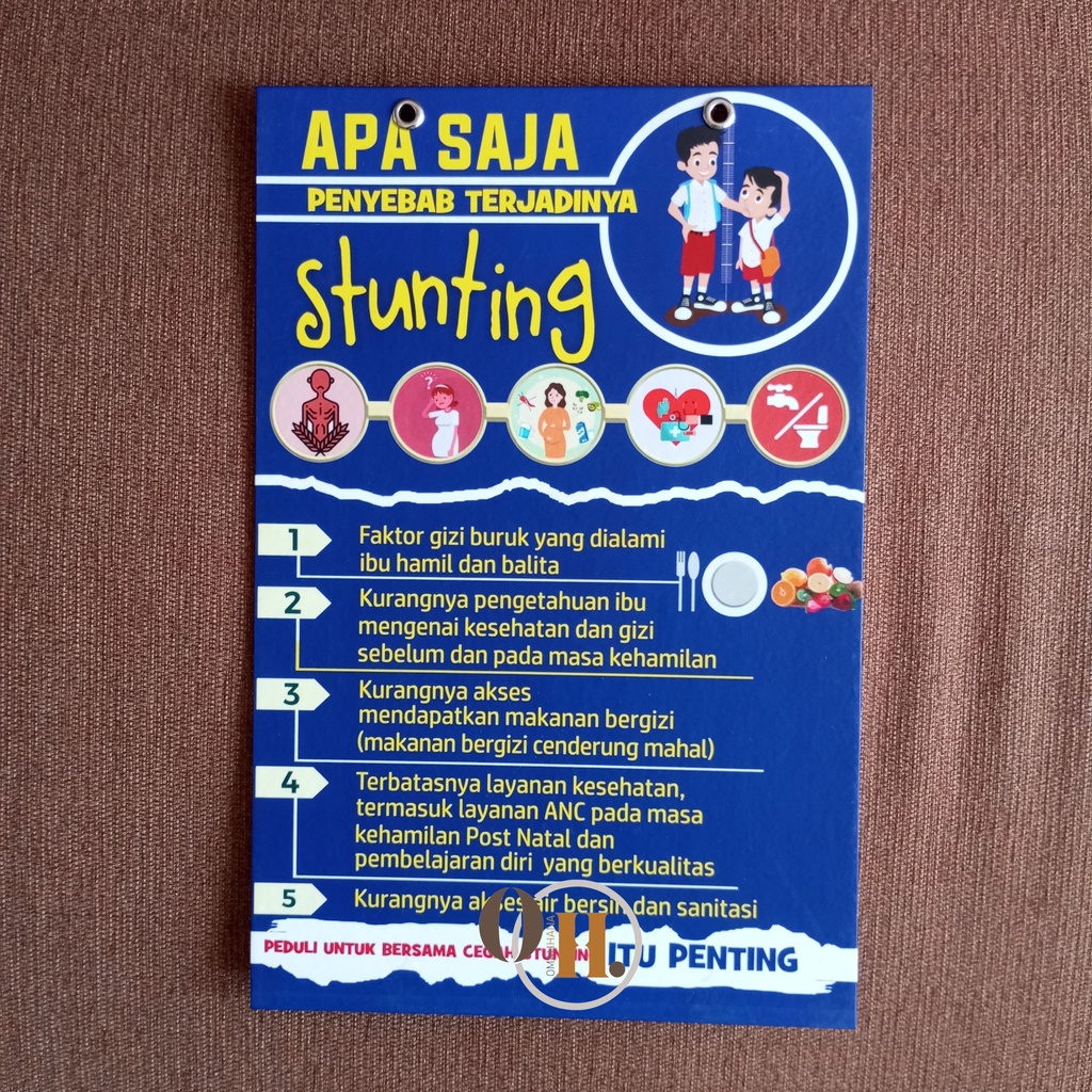 

Hard poster apa saja penyebab stunting - Hard poster stunting - Gizi