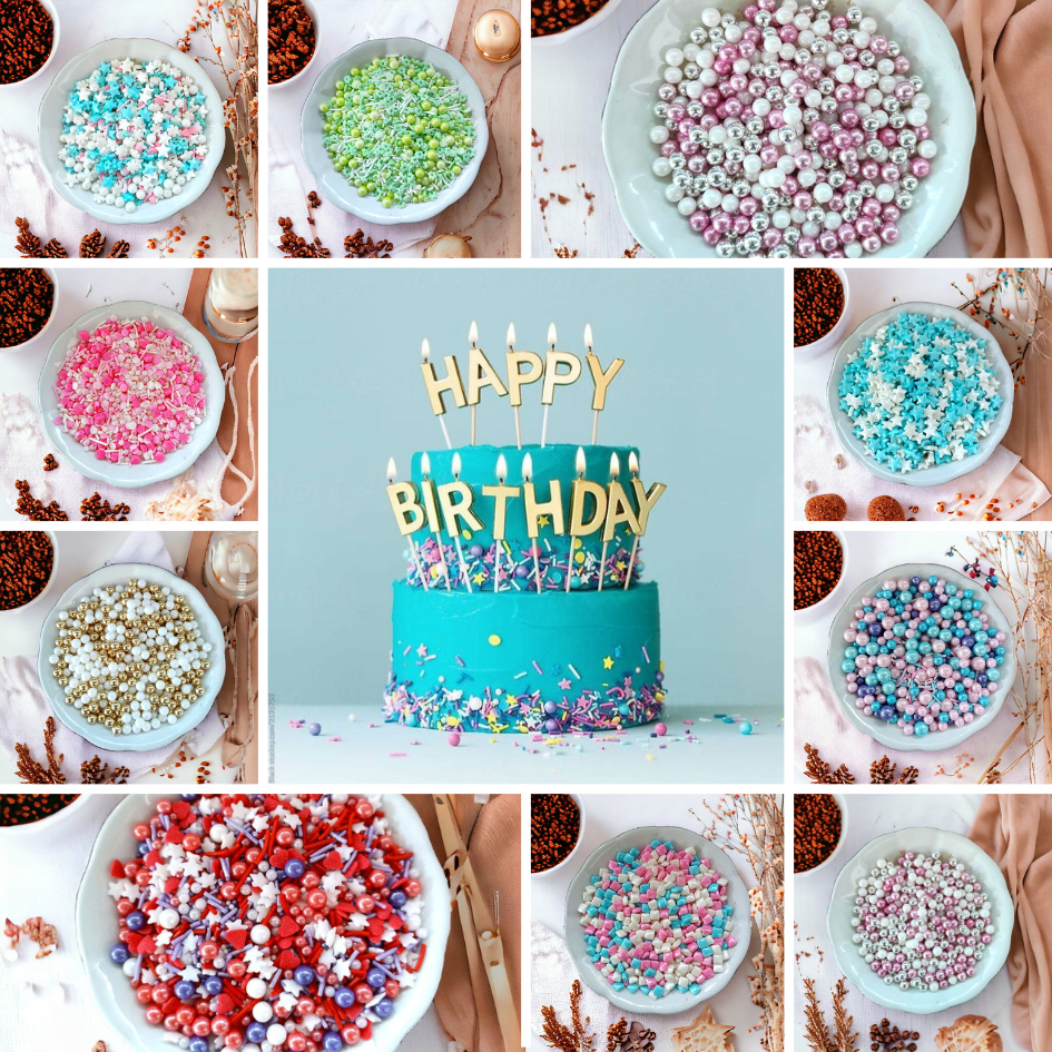 

Sprinkle Trimit Sprinkles Hiasan Kue Cake Tart Decoration Edible 10GR Bisa Dimakan