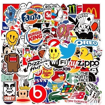 

Sticker Bomb Logo Stiker Motif Logo untuk Skateboard Laptop Koper 015