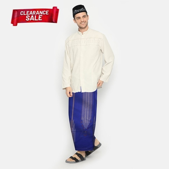 Sarung ATLAS Idaman Harmoni Seroja Biru 02