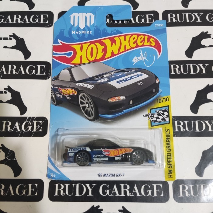 Hot Wheels 95 Mazda Rx7 Hitam
