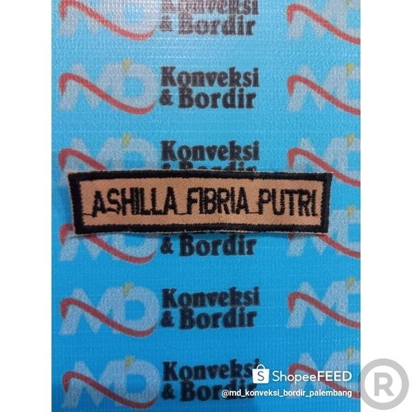 Bordir BORDIR NAMA PRAMUKA Bordir Nama Custom