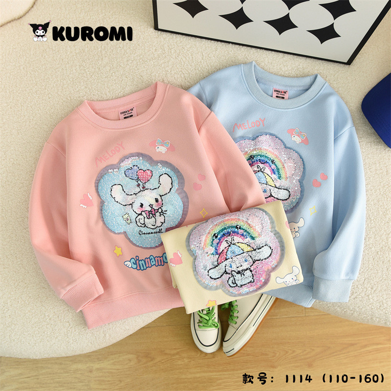 (SYQ) Sweater Anak Sanrio Cinamorol Motif 2D Lucu