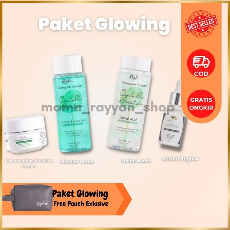 Reglow original skincare by dr shindy paket glowing serum pencerah penghilang flek hitam dan kusam