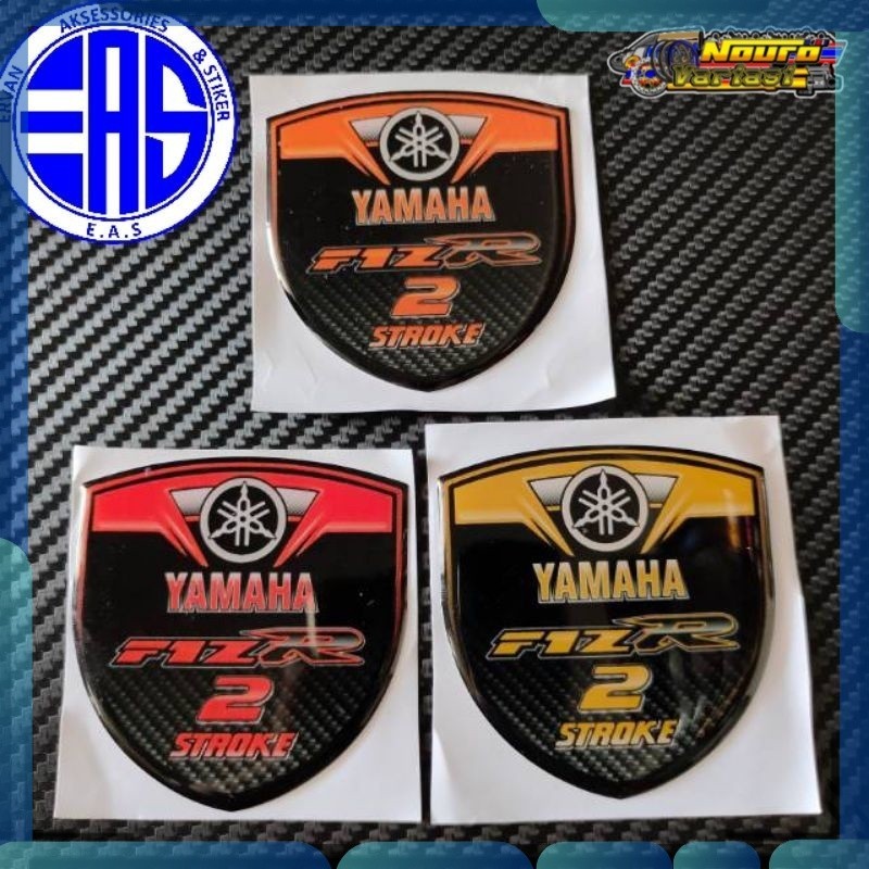 Stiker Emblem logo Yamaha fizr F1Zr r timbul   bagus