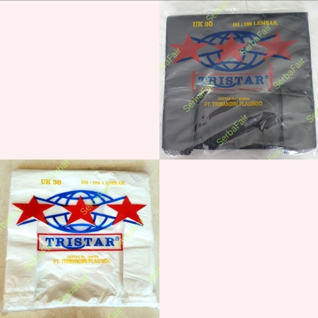 

Kantong Kresek 30x55CM Tristar 100 Lembar