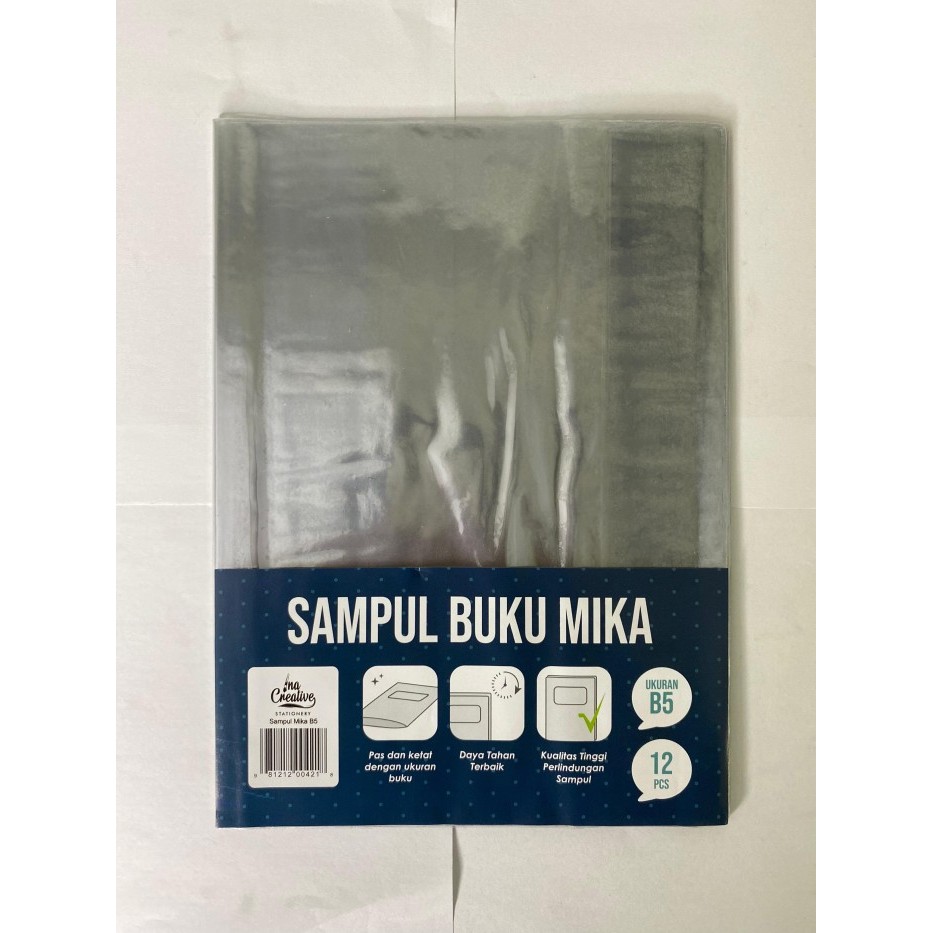 

Ina Creative Sampul Buku Mika Boxy Polos ukuran B5 isi 12pcs