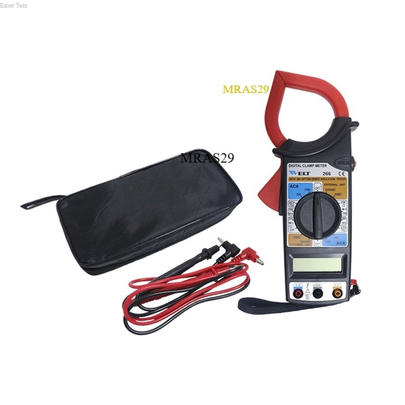 EELIC DCM-DM266 Digital clamp meter AC / DC Portable tang ampere digital multifungsi