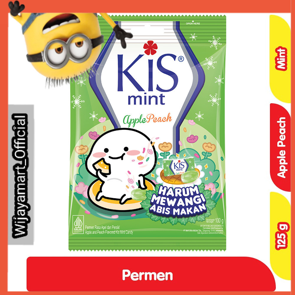 

KIS Permen Mint Apel Persik 100 g