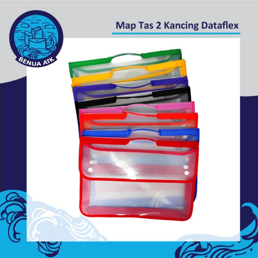 Map Plastik Tas 2 Kancing School Bag Folio Dataflex DF-311