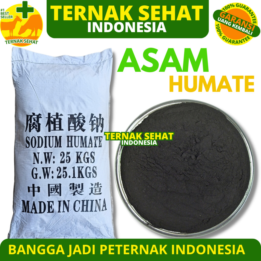 ASAM HUMAT 90% Soluble 1kg Humic Acid Sodium Humate