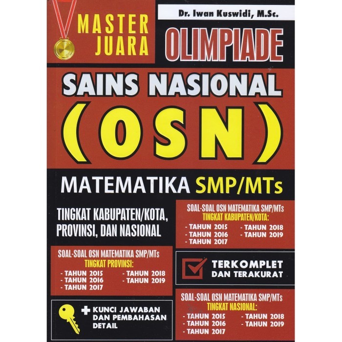 

Buku Master Juara Olimpiade Sains Nasional (OSN) Matematika SMP/MTS