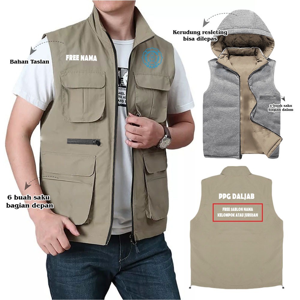 FREE NAMA  JAKET ROMPI PPG PILOTING DALJAB 2025  / ROMPI PARASUT DISTRO PPG / FREE CUSTOM SABLON SUK