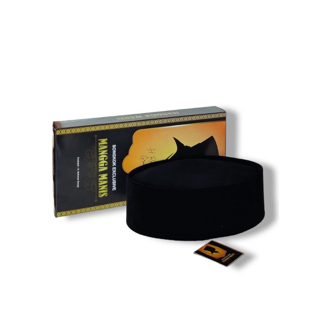 Peci Songkok Kopiah Hitam Polos Cap Mangga Manis