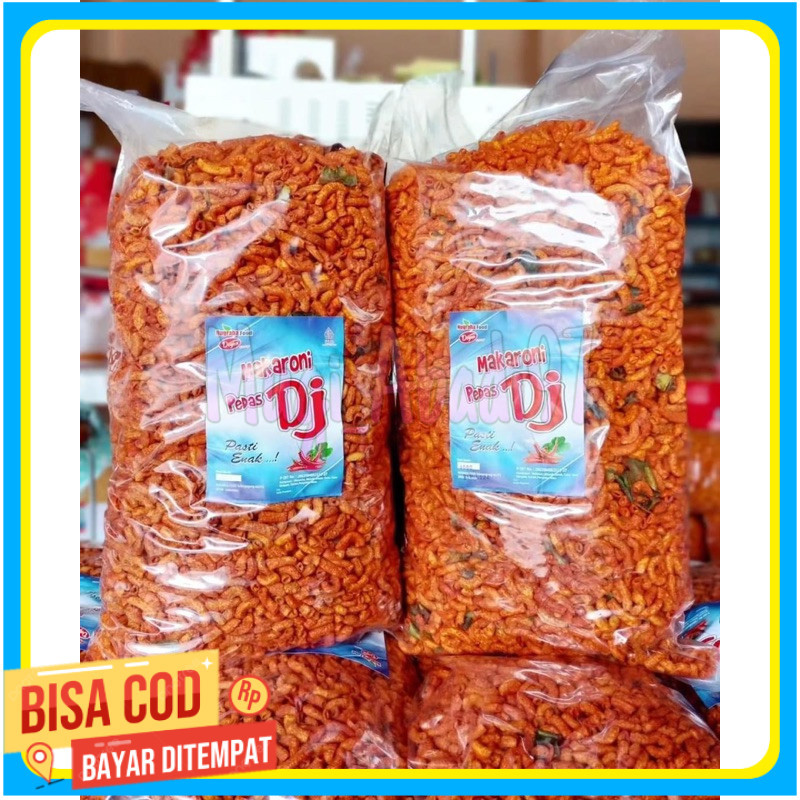 

Makaroni pipa 1kg (1000gr) Pedas DJ Makaroni pedes daun jeruk 1 KG