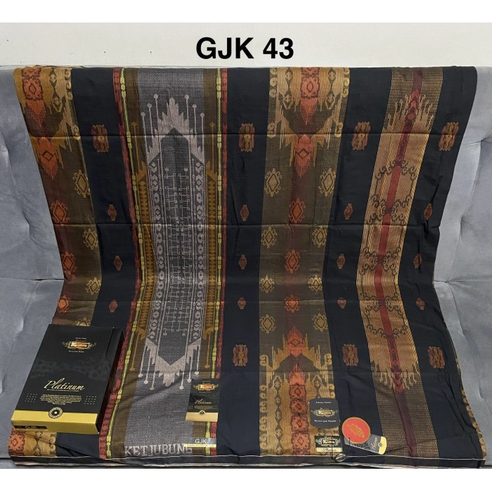 TERMURAH Sarung Ketjubung Platinum Gold Jacquard GJK - GJK 43