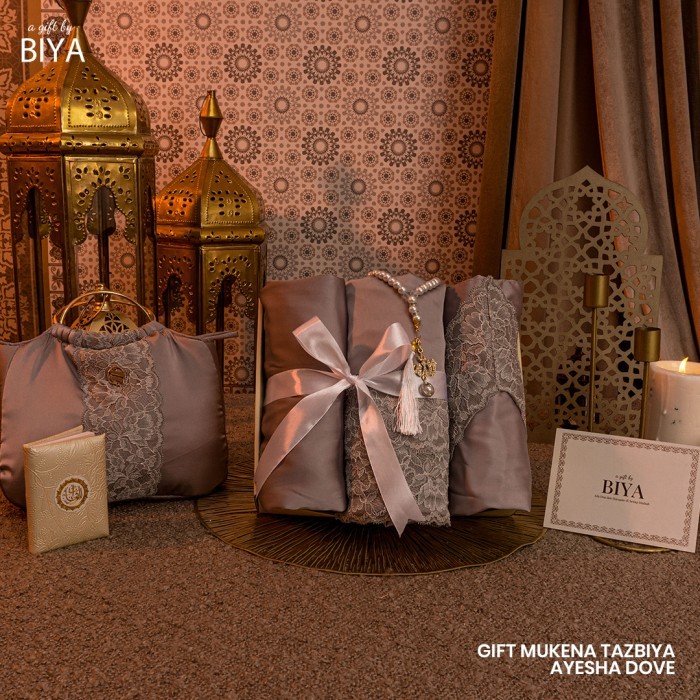 HAMPERS MUKENA TAZBIYA X INDAH NADA PUSPITA SPECIAL GIFT EXCLUSIVE - AYESHA DOVE
