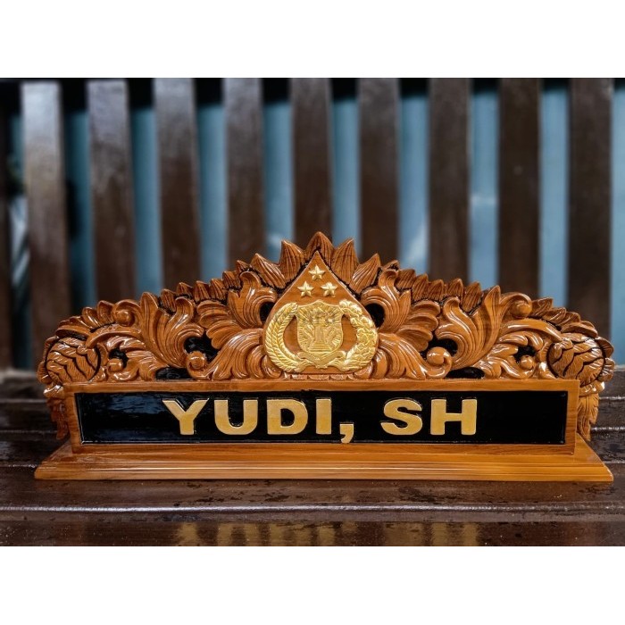 

PAPAN NAMA + PAPAN NAMA POLISI + PAPAN NAMA MEJA KANTOR / LOGGO POLISI SU6884