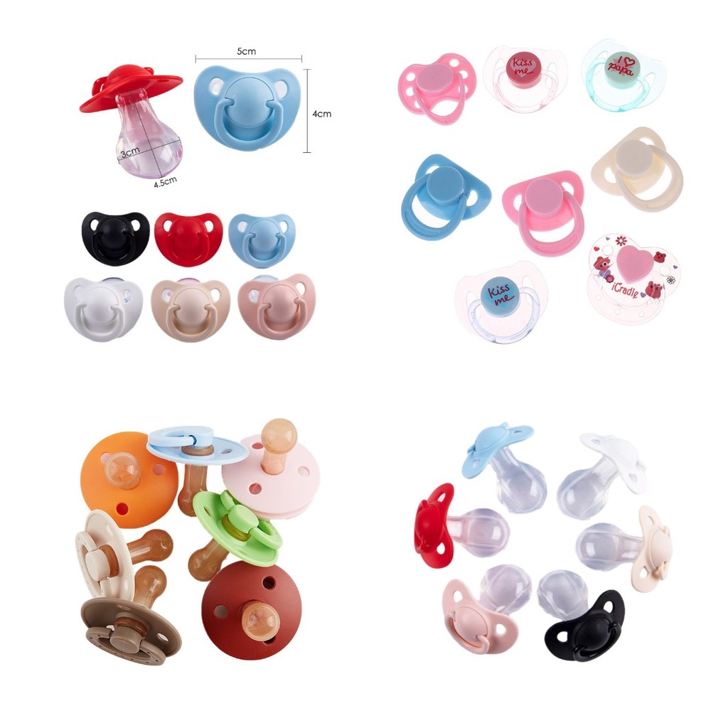 1Pc Solid Color pacifier Lovely Big Size Silicone Adult Pacifier Adult Paci Adult Pacifier Bulk