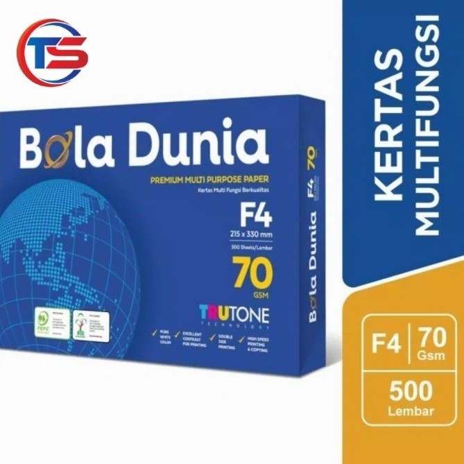 

PRODUK TERLARIS kertas HVS ukuran folio F4 70 gsm bola dunia harga promo