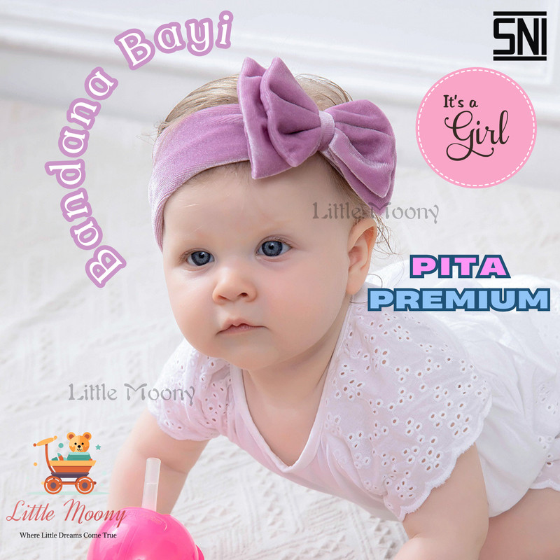 Bandana Pita Balita Bayi Anak Perempuan