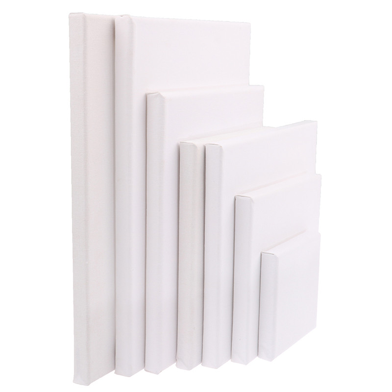 

White Blank Square Artist Canvas For Oil Painting On Canvas, Acrylic Watercolor Oil Paint With Wood Frame As Primer