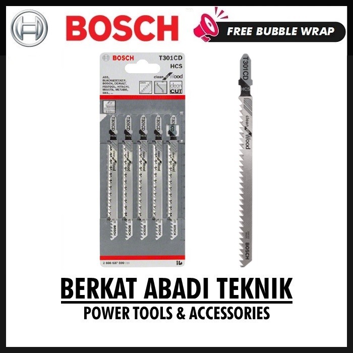 BOSCH T 301 CD Mata Jigsaw Gergaji Clean For Wood Kayu Lunak Panel Jig Saw Blade T301CD T301