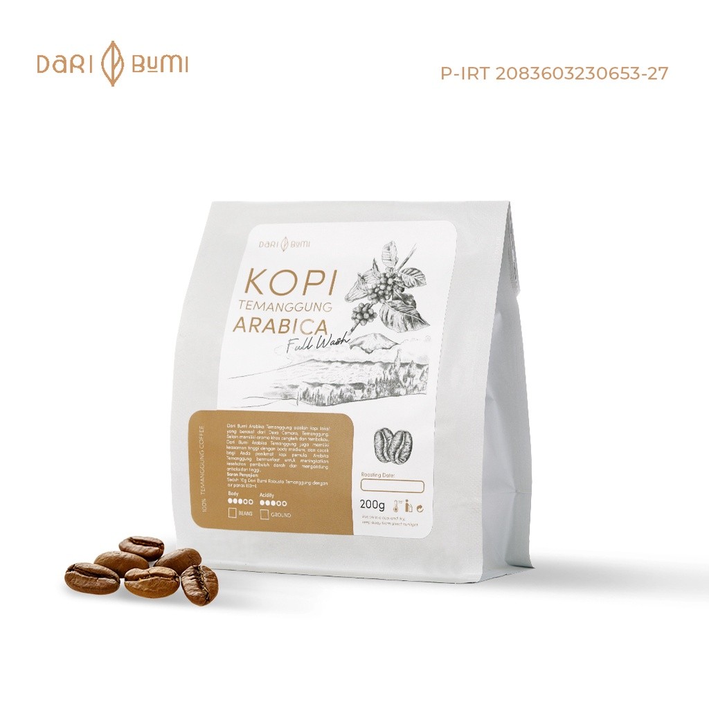 

Kopi Bubuk Temanggung Arabica Full Wash 200g Daribumi