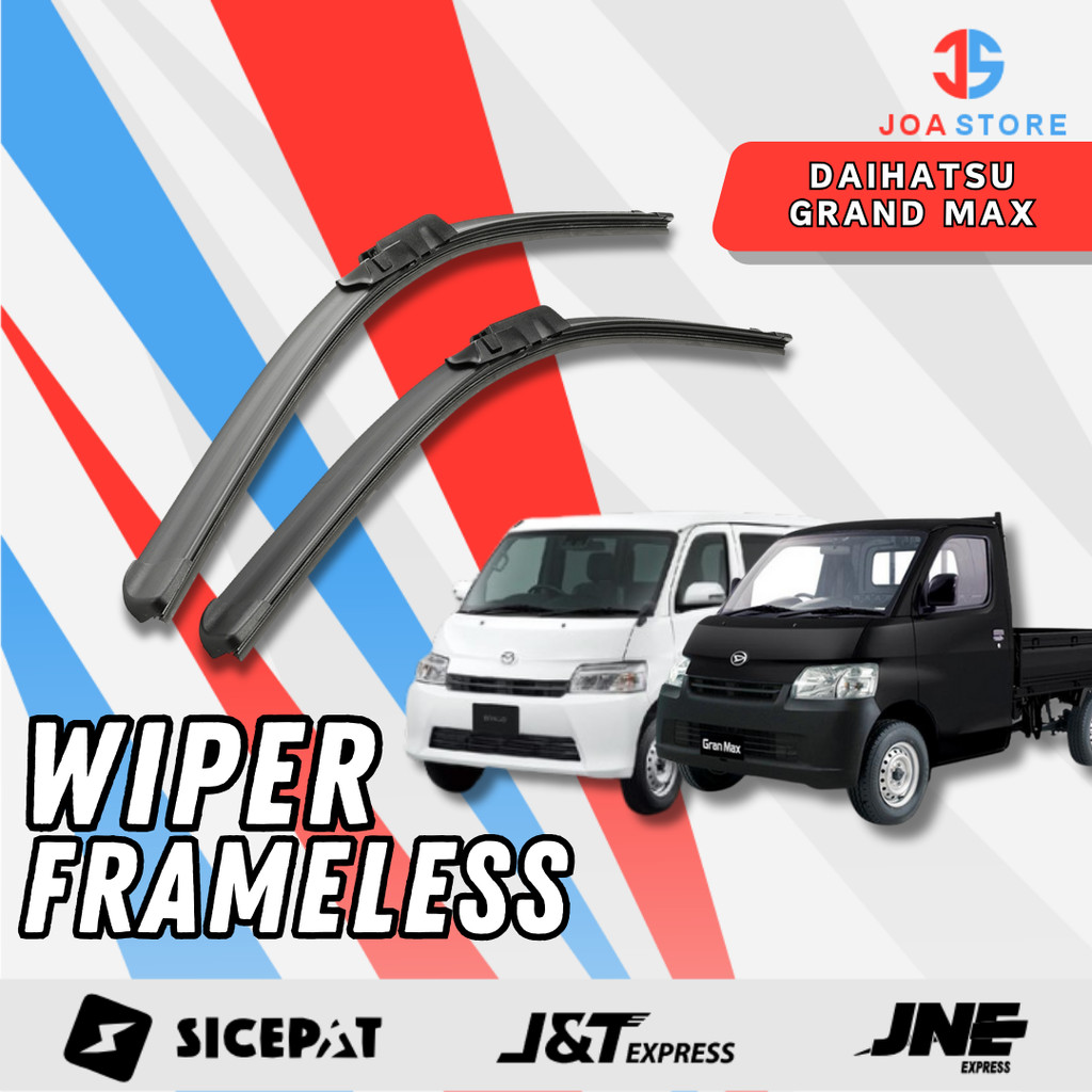 Wiper Mobil Pick Up Gran Max Sapuan Kaca Mobil Model Frameless Banana Karet 1 Set Ori Variasi Mobil 