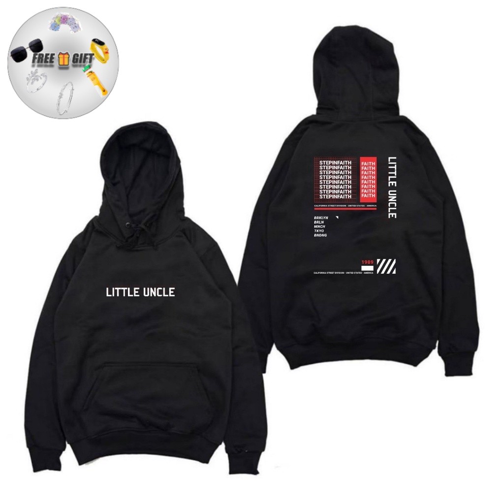 [FREE GIFT] Jaket Hoodie Pria  Aesthetic Dimension Original Little Uncle Brand Distro Kota Bandung T