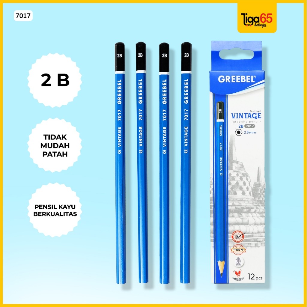 

Pensil Kayu 2B Greebel Pencil Clour Vintage / Buku & Alat Tulis / Pensil Serut 7017