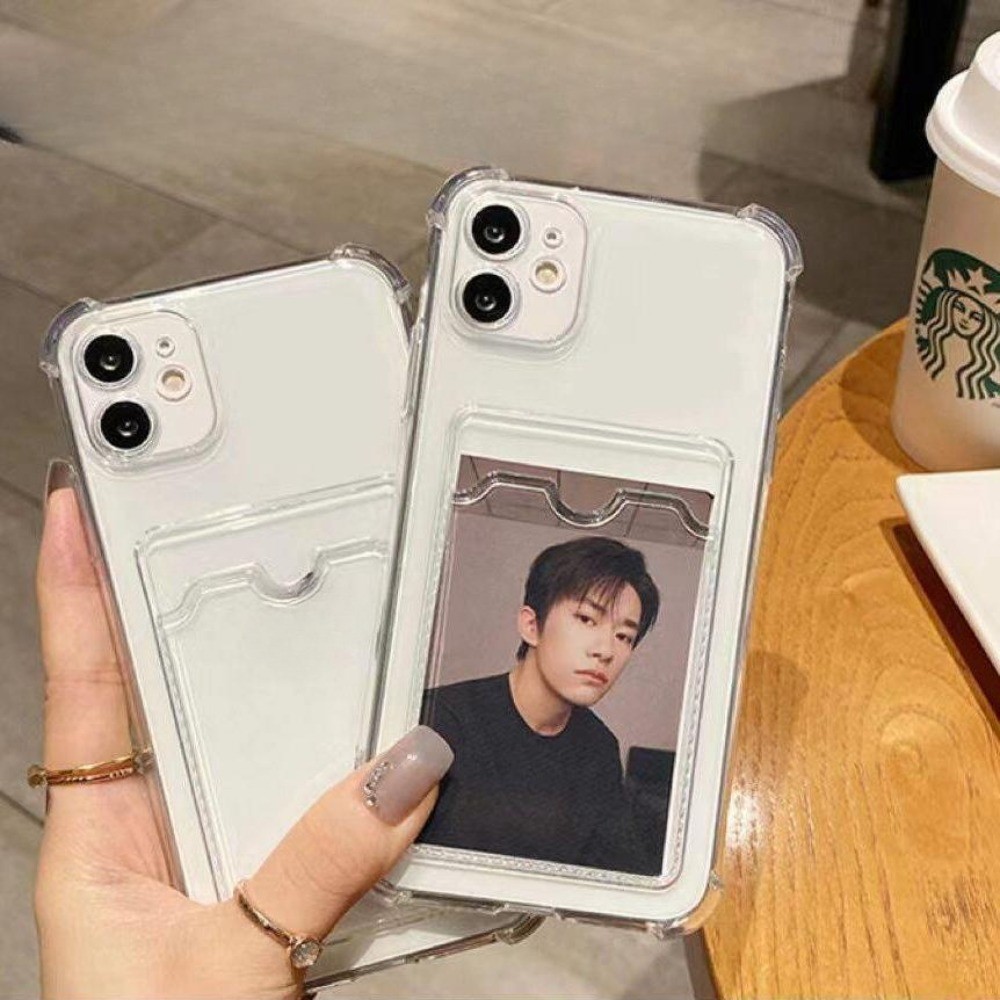 Card Holder Clear Case for Samsung A55 A06 A15 A05S A35 A05 A14 A13 A04E A24 A12 A03 A54 S23 S24 ULT